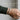 Zulfikar Garnet Link Bracelet, oxidized, worn on wrist