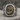 Waw scroll signet ring, two-tone finish, product photo