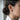 Feu Follet Earring, rose gold, worn on model ear