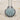 Scallop Tidal Groove Pendant, oxidized, angled studio product photo