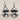 White Topaz Mushroom Dew Earring, product photo, oxidized finish