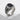 Reaper Onyx Cowl Ring, oxidized, side profile view of skeletal figure