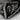 Reaper Scythe Arcade Ring, oxidized silver, angled close-up view