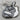 Dog Portrait ID Accessory, oxidized silver, product photo on stone