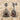 Garnet Rose Window Drop Earring in two-tone, front product view