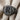 Chevron Initial Signet Ring, black rhodium, front view