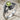 Peridot Oak Sapling Ring, oxidized silver, front product view