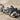 Acorn Bud Branch Bracelet, oxidized silver, angled close-up view