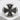 Rose Maltese Cross Ring, oxidized silver, product view