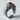 Double Elephant Garnet Ring, oxidized silver, angled product photo