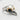 Raven Skull Brow Ridge Ring, two-tone, product photo