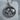 Lydian Lion Bull Pendant, oxidized silver, front view