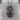 Celtic Spiral Amethyst Pendant, oxidized, angled view