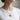 Bird Skull Amethyst Arch Pendant in gold vermeil, worn on model neck