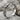 Viking Beast Interlace Bracelet, oxidized silver, product view on stone surface