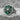 Shamrock Enamel Shield Ring, oxidized, angled product photo