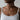 Amber Oak Wreath Pendant in gold vermeil, worn on model around the neck