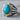 Turquoise Sunburst Concho Ring, two-tone finish product view
