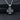Oxidized 925 sterling silver iron cross pendant with textured center detail
