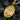 Gold vermeil Saint Boniface pendant featuring bishop with axe and bible details
