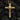 Gold vermeil skull cross pendant featuring realistic skull centerpiece and INRI inscription detail