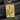 Gold-tone playing card pendant necklace featuring the King of Hearts design