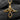 High polished 925 silver angel charm with infinity loop body and black gemstones