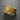 Front view of silver cross shield ring with gold vermeil finish and stippled texture details