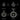Size comparison chart for the sterling silver Virgo skull pendant, showing XS, S, M, and L options from 0.4 to 1.7 inches.