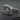 Side view of silver Michelangelo ring showing BONAROTI engraving on the band shank