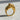 Horse Wrap Ring, gold finish, rear angled view showing band and mane