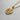 Gold Jesus Christ pendant shown on a ball chain necklace, worn to display its size and how it rests as a piece of faith jewelry.