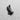 Clasped Praying Hands Pendant, black rhodium, front view on textured background