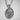 Saint Joseph of Cupertino Pendant, polished silver, front view on white