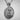 Saint Hildegard Pendant, polished, front view with chain
