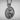 Saint Mary Magdalene Medallion Pendant, polished silver, front view