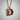 Floral Bird Letter D Pendant, rose gold, front view product photo