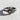 Celtic halo cross ring in oxidized silver, high-angle profile view
