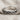 Diagonal Twist Ring, oxidized silver, horizontal profile view on fabric