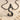 Swan Letter S Pendant, black rhodium, product view on sand
