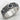 Spiral Gemstone Ring, three-quarter perspective showing carved details