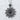 Close-up detail of the handcrafted oxidized silver Erzgamma star pendant showcasing intricate twelve-pointed design.