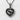 Close-up of oxidized silver Pisces heart pendant highlighting the intricate fish scales and handcrafted metalwork