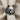 Peeking Cat Ring, front view displayed through folded fabric