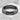 Bamboo Band Ring, black rhodium, displayed on concrete block