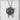 Hammered Disc Torii Gate Pendant, oxidized silver, front view