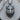 Front view of handcrafted silver wild boar necklace pendant displaying realistic animal features