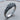 Polished 925 sterling silver alien ring showing symmetrical organic curves and detailed craftsmanship
