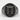 Torii Gate Ring, black rhodium, front view on light surface
