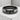 Japanese Love Ring, black rhodium, studio view on stone pedestal